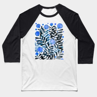 Flowers and foliage - indigo and purple Baseball T-Shirt